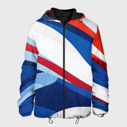 Плавные  абстрактные линии в стиле минимализм – Мужская куртка 3D с принтом купить со скидкой в -10%
