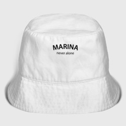 Женская панама хлопок Marina never alone - motto