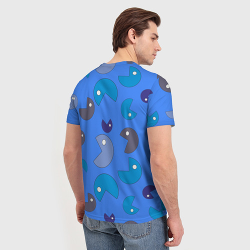 Мужская футболка 3D Кусака ПакМан паттерн, цвет 3D печать - фото 4
