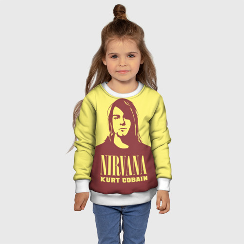 Детский свитшот 3D Kurt Cobain Nirvana, цвет 3D печать - фото 7