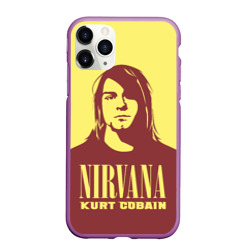 Чехол для iPhone 11 Pro Max матовый Kurt Cobain Nirvana