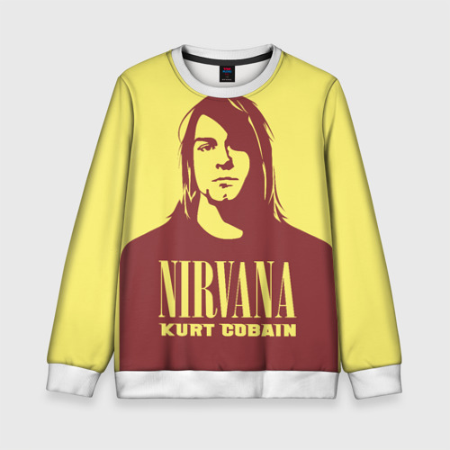 Детский свитшот 3D Kurt Cobain Nirvana, цвет 3D печать