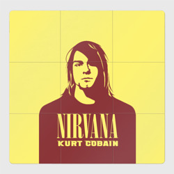 Магнитный плакат 3Х3 Kurt Cobain Nirvana