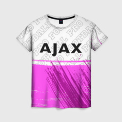 Женская футболка 3D Ajax pro football посередине