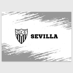 Поздравительная открытка Sevilla sport на светлом фоне по-горизонтали