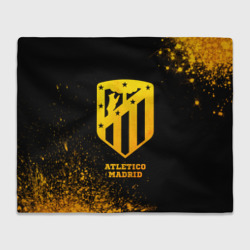 Плед 3D Atletico Madrid - gold gradient