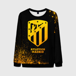 Мужской свитшот 3D Atletico Madrid - gold gradient