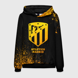 Мужская толстовка 3D Atletico Madrid - gold gradient