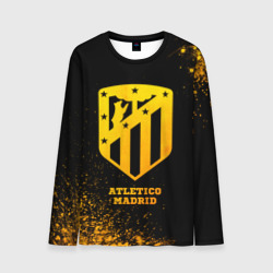 Мужской лонгслив 3D Atletico Madrid - gold gradient