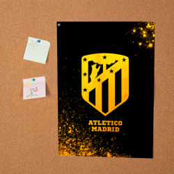 Постер Atletico Madrid - gold gradient - фото 2