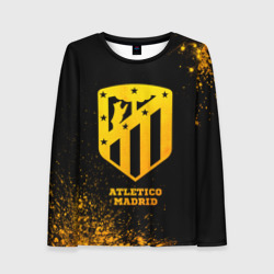 Женский лонгслив 3D Atletico Madrid - gold gradient