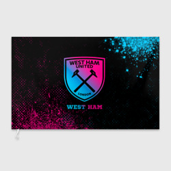 Флаг 3D West Ham - neon gradient