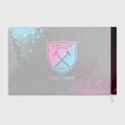 Флаг 3D West Ham - neon gradient - фото 2