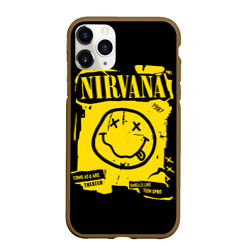 Чехол для iPhone 11 Pro Max матовый Nirvana - смайлик