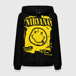 Женская толстовка 3D Nirvana - смайлик