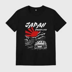 Мужская футболка хлопок Jupan street life mitsubishi lancer
