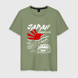 Jupan street life mitsubishi lancer – Мужская футболка хлопок с принтом купить со скидкой в -20%