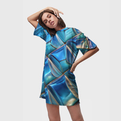Платье-футболка 3D Объемная стеклянная мозаика - фото 2