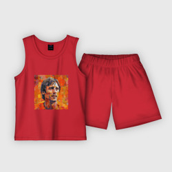 Детская пижама с шортами хлопок Йохан Кройф футболист