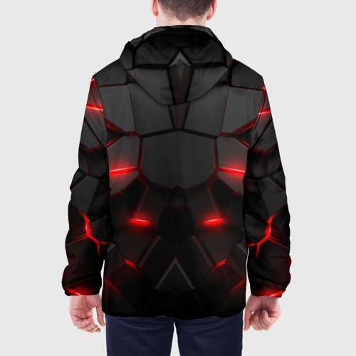 Мужская куртка 3D Броня киборга в виде плит с подсветкой, цвет 3D печать - фото 5