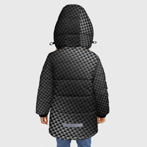 Зимняя куртка для девочек 3D Ford sport carbon, цвет черный - фото 4
