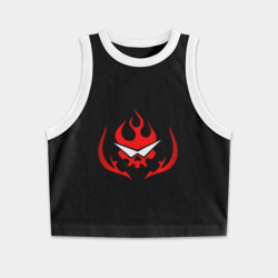 Женская укороченная майка-топ хлопок Гуррен-Лаганн Бригада Гуррен