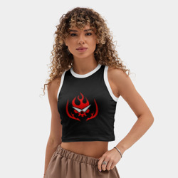 Женская укороченная майка-топ хлопок Гуррен-Лаганн Бригада Гуррен - фото 2