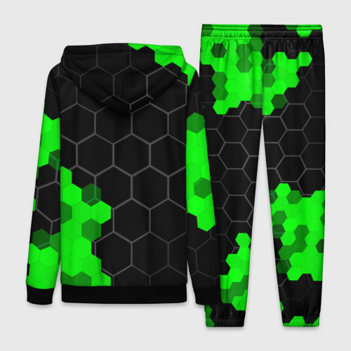 Женский костюм 3D Citroen green sport hexagon, цвет черный - фото 2