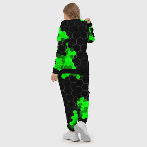 Женский костюм 3D Citroen green sport hexagon, цвет черный - фото 6