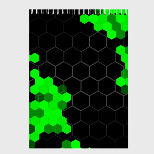 Скетчбук Citroen green sport hexagon, цвет белый - фото 2