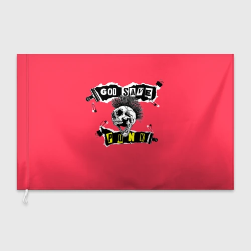 Флаг 3D God save pank