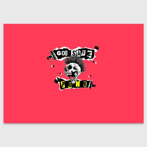 Поздравительная открытка God save pank