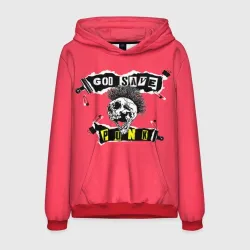 Мужская толстовка 3D God save pank