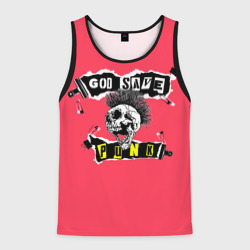 Мужская майка 3D God save pank