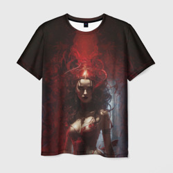 Рыжая демонесса  – Мужская футболка 3D с принтом купить со скидкой в -26%