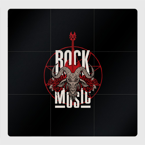 Магнитный плакат 3Х3 Рок музыка - тяжёлый рок