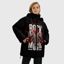 Женская зимняя куртка Oversize Рок музыка - тяжёлый рок - фото 2