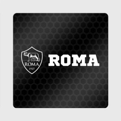 Магнит виниловый Квадрат Roma sport на темном фоне по-горизонтали