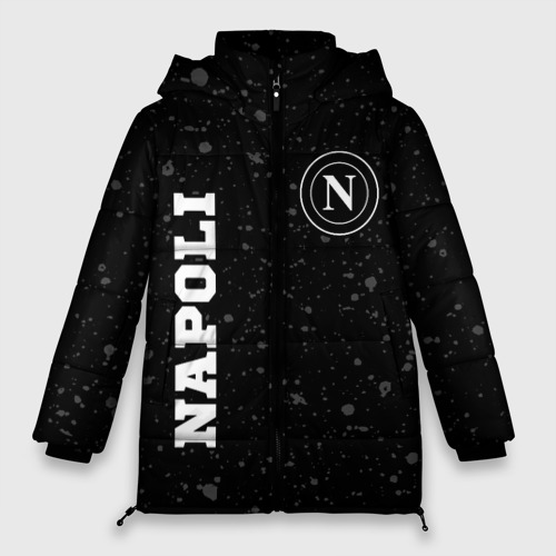 Женская зимняя куртка Oversize Napoli sport на темном фоне вертикально, цвет черный