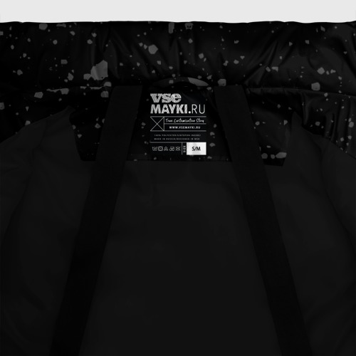 Женская зимняя куртка Oversize Napoli sport на темном фоне вертикально, цвет черный - фото 7
