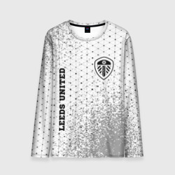 Мужской лонгслив 3D Leeds United sport на светлом фоне вертикально