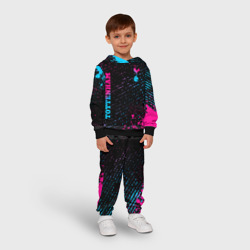 Детский костюм с толстовкой 3D Tottenham - neon gradient вертикально - фото 2