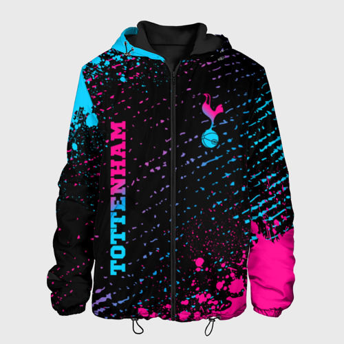 Мужская куртка 3D Tottenham - neon gradient вертикально, цвет 3D печать