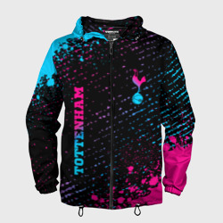 Мужская ветровка 3D Tottenham - neon gradient вертикально