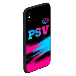 Чехол для iPhone XS Max матовый PSV - neon gradient посередине - фото 2