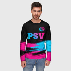 Мужской лонгслив 3D PSV - neon gradient посередине - фото 2