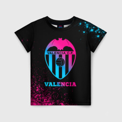 Valencia - neon gradient – Детская футболка 3D с принтом купить со скидкой в -33%