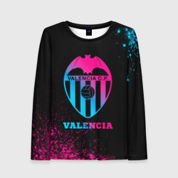 Женский лонгслив 3D Valencia - neon gradient