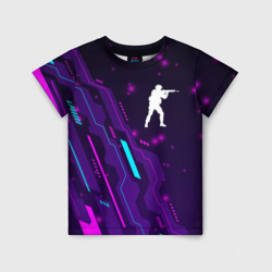 Counter Strike neon gaming – Детская футболка 3D с принтом купить со скидкой в -33%