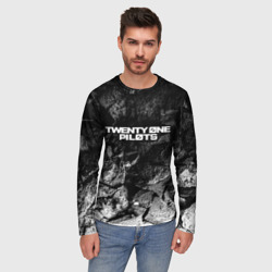 Мужской лонгслив 3D Twenty One Pilots black graphite - фото 2